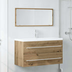 2-tlg. Badmöbel-Set Artisan-Eiche Holzwerkstoff