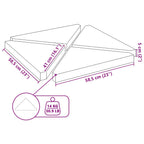 Sonnenschirm-Gewichtsplatten 4 Stk. Grau Granit Dreieckig 14 kg