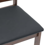 Esszimmerstühle mit Kissen 2 Stk. Braun Massivholz Gummibaum