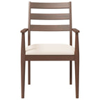 Esszimmerstühle mit Kissen 2 Stk. Braun Massivholz Gummibaum