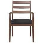 Esszimmerstühle mit Kissen 2 Stk. Braun Massivholz Gummibaum