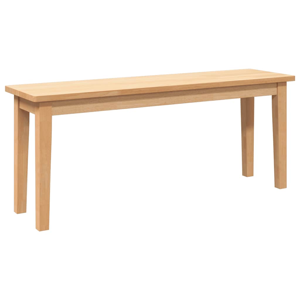 Bank 110 cm Massivholz Gummibaum