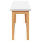 Bank 110 cm Massivholz Gummibaum