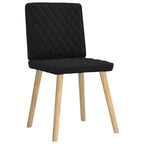 Esszimmerstühle 4 Stk. Schwarz Stoff