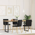 Esszimmerstühle 4 Stk. Schwarz Stoff