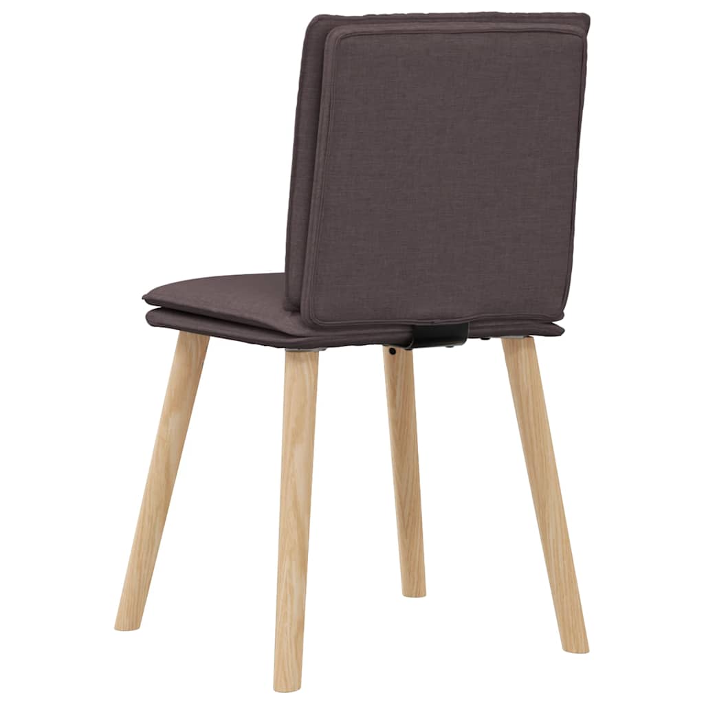 Esszimmerstühle 4 Stk. Dunkelbraun Stoff