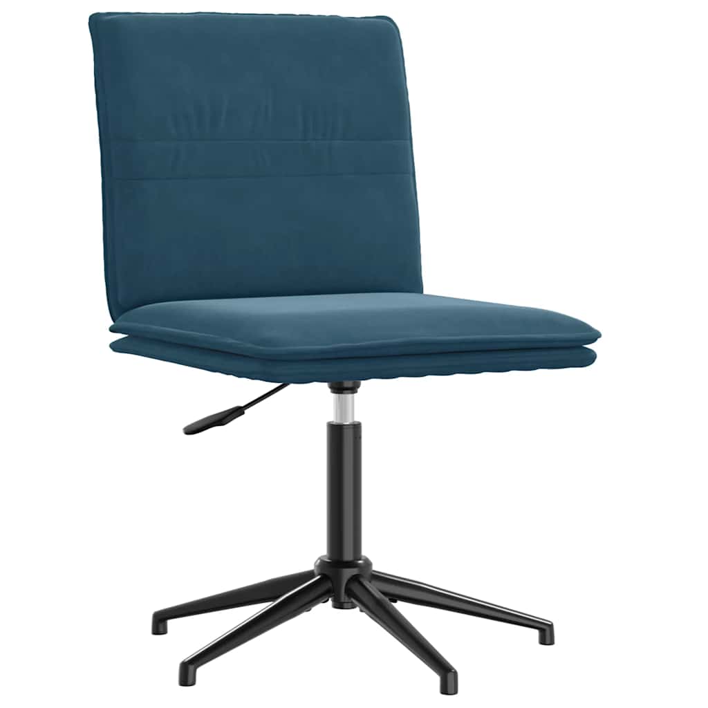 Esszimmerstühle 2 Stk. Blau Samt