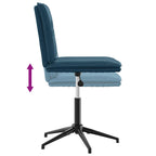 Esszimmerstühle 2 Stk. Blau Samt