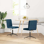 Esszimmerstühle 2 Stk. Blau Samt