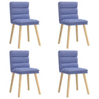 Esszimmerstühle 4 Stk. Jeansblau Stoff