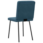 Esszimmerstühle 6 Stk. Blau Samt