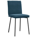 Esszimmerstühle 6 Stk. Blau Samt