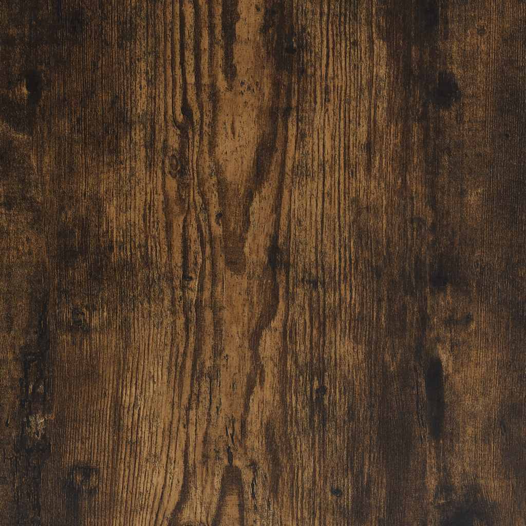 Badezimmerschrank mit Rollenhalter Eiche geräuchert 20,5x20x90 cm