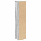 Badezimmerschrank mit Rollenhalter Grau Sonoma 20,5x20x90 cm