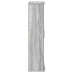 Badezimmerschrank mit Rollenhalter Grau Sonoma 39x22x90 cm