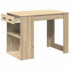 Schreibtisch mit Schubladen Ablage Sonoma-Eiche 102x62x77,5 cm