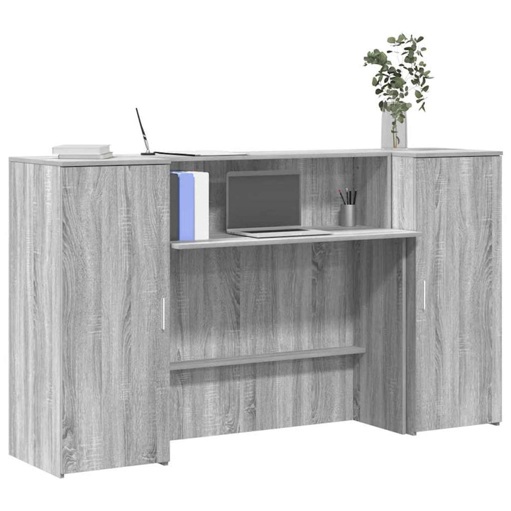 Empfangstheke Grau Sonoma 180x50x103,5 cm Holzwerkstoff