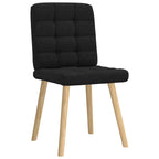 Esszimmerstühle 2 Stk. Schwarz Stoff