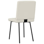 Esszimmerstühle 2 Stk. Creme Samt