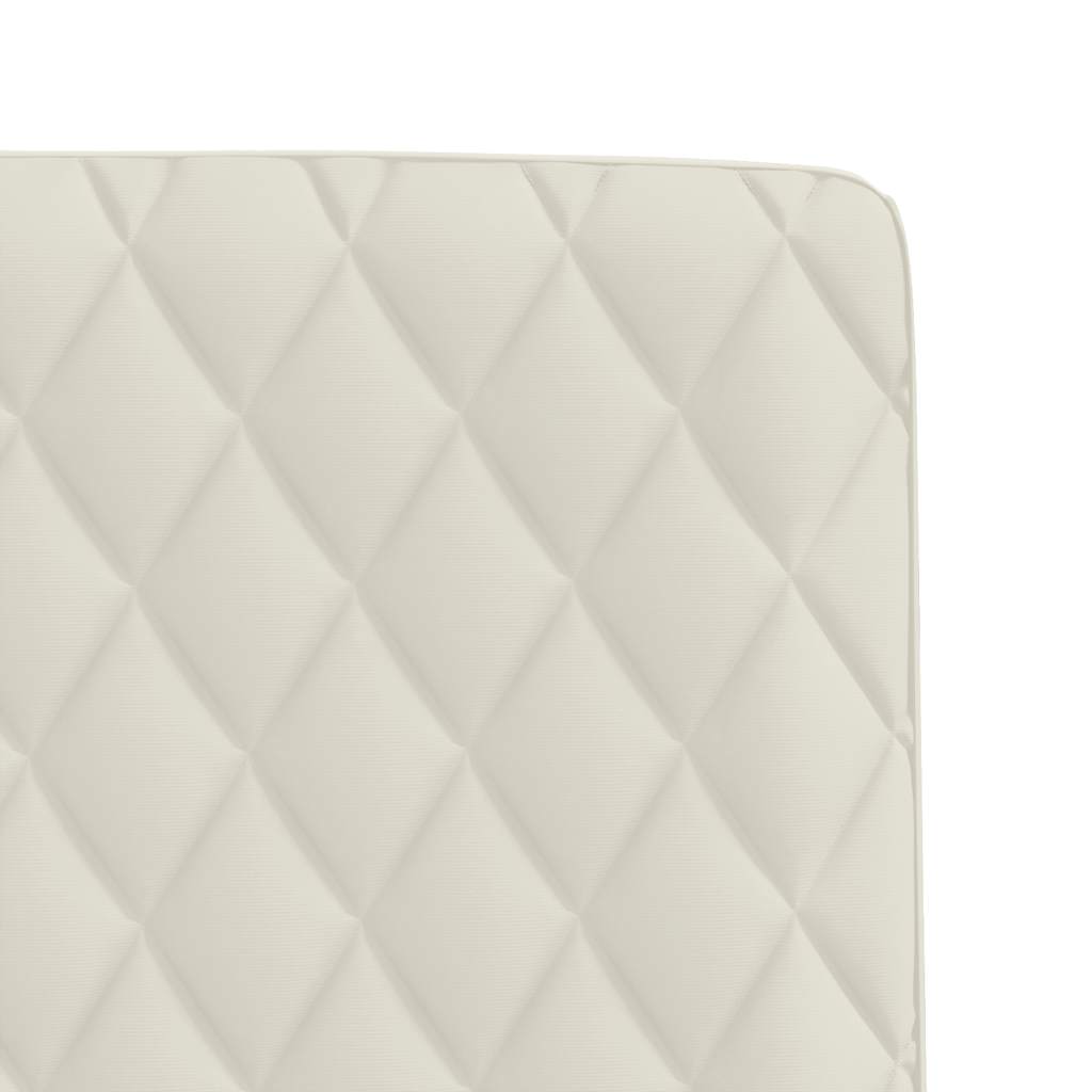 Esszimmerstühle 2 Stk. Creme Samt