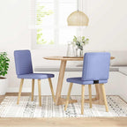 Esszimmerstühle 2 Stk. Jeansblau Stoff