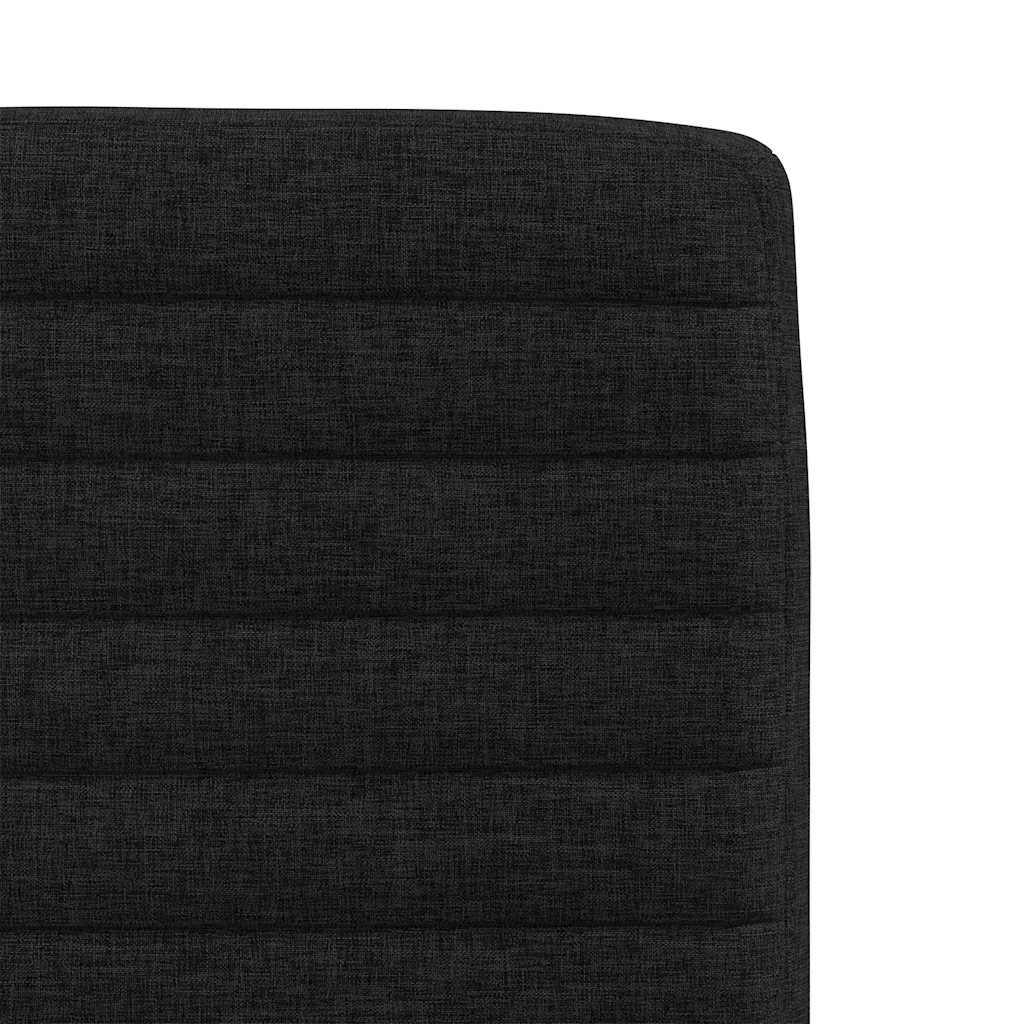Esszimmerstühle 2 Stk. Schwarz Stoff