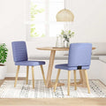 Esszimmerstühle 2 Stk. Jeansblau Stoff