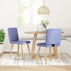 Esszimmerstühle 2 Stk. Jeansblau Stoff