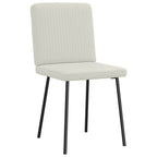 Esszimmerstühle 2 Stk. Creme Samt