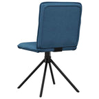 Esszimmerstühle 2 Stk. Blau Stoff