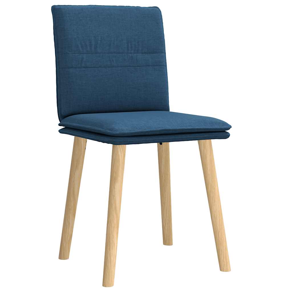 Esszimmerstühle 2 Stk. Blau Stoff