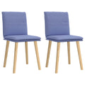Esszimmerstühle 2 Stk. Jeansblau Stoff
