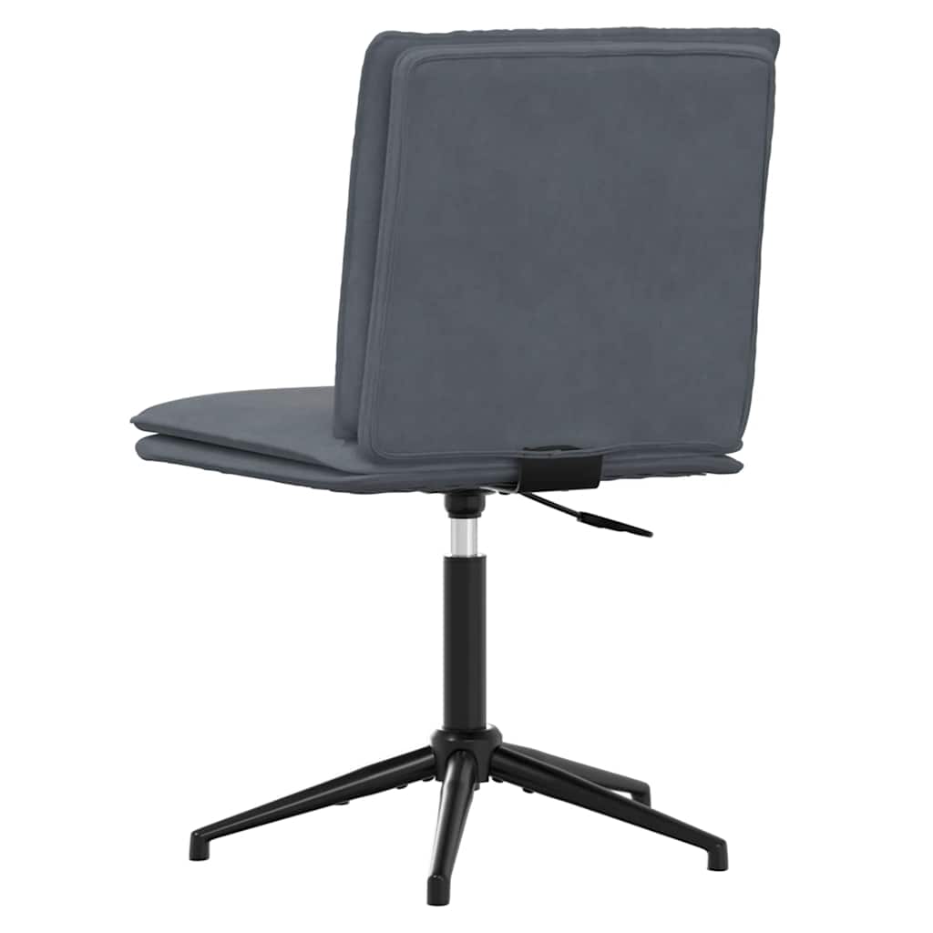 Esszimmerstuhl Dunkelgrau Samt