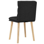 Esszimmerstühle 2 Stk. Schwarz Stoff