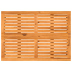Gartentisch mit Akazienholzplatte 105x75x72 cm Poly Rattan