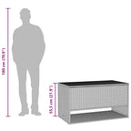 Outdoor-Kissenbox Beige 100x55x55,5 cm Poly Rattan