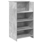 Empfangstheke Betongrau 55x50x103,5 cm Holzwerkstoff