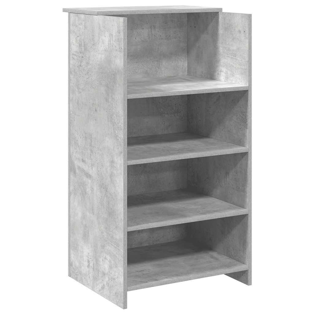 Empfangstheke Betongrau 55x50x103,5 cm Holzwerkstoff
