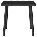 Garten-Couchtisch Rechteckig Schwarz 40x40x37 cm Poly Rattan
