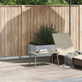 Garten-Couchtisch Rechteckig Hellgrau 80x40x37 cm Poly Rattan