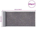 Rutschfestes Malervlies 25 m 280 g/m² Grau