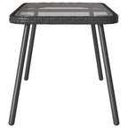 Couchtisch Schwarz 90 x 45 x 43 cm Poly-Rattan