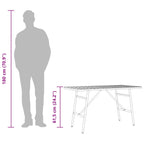 Esstisch Braun 110 x 55 x 61,5 cm Massivholz Akazie