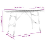 Esstisch Braun 110 x 55 x 61,5 cm Massivholz Akazie
