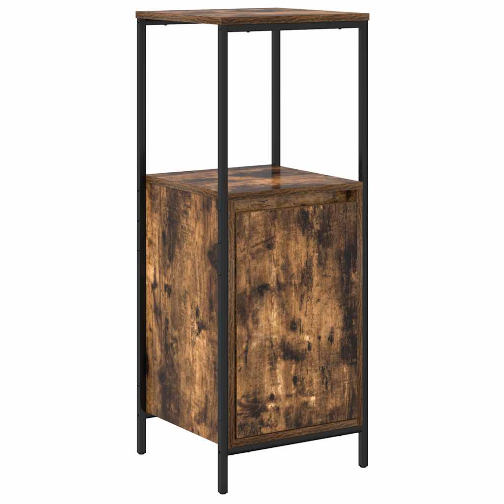 Badezimmermöbel-Set mit Regal mit Tür 5 pcs Braun Holzwerkstoff