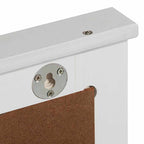 Badezimmermöbel-Set 3 pcs Antik Weiß Massives Kiefernholz