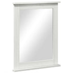 Badezimmermöbel-Set 3 pcs Antik Weiß Massives Kiefernholz