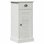Badezimmermöbel-Set 4 pcs Antik Weiß Massives Kiefernholz