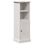 Badezimmermöbel-Set 4 pcs Antik Weiß Massives Kiefernholz