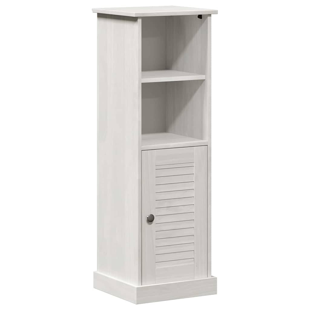Badezimmermöbel-Set 4 pcs Antik Weiß Massives Kiefernholz